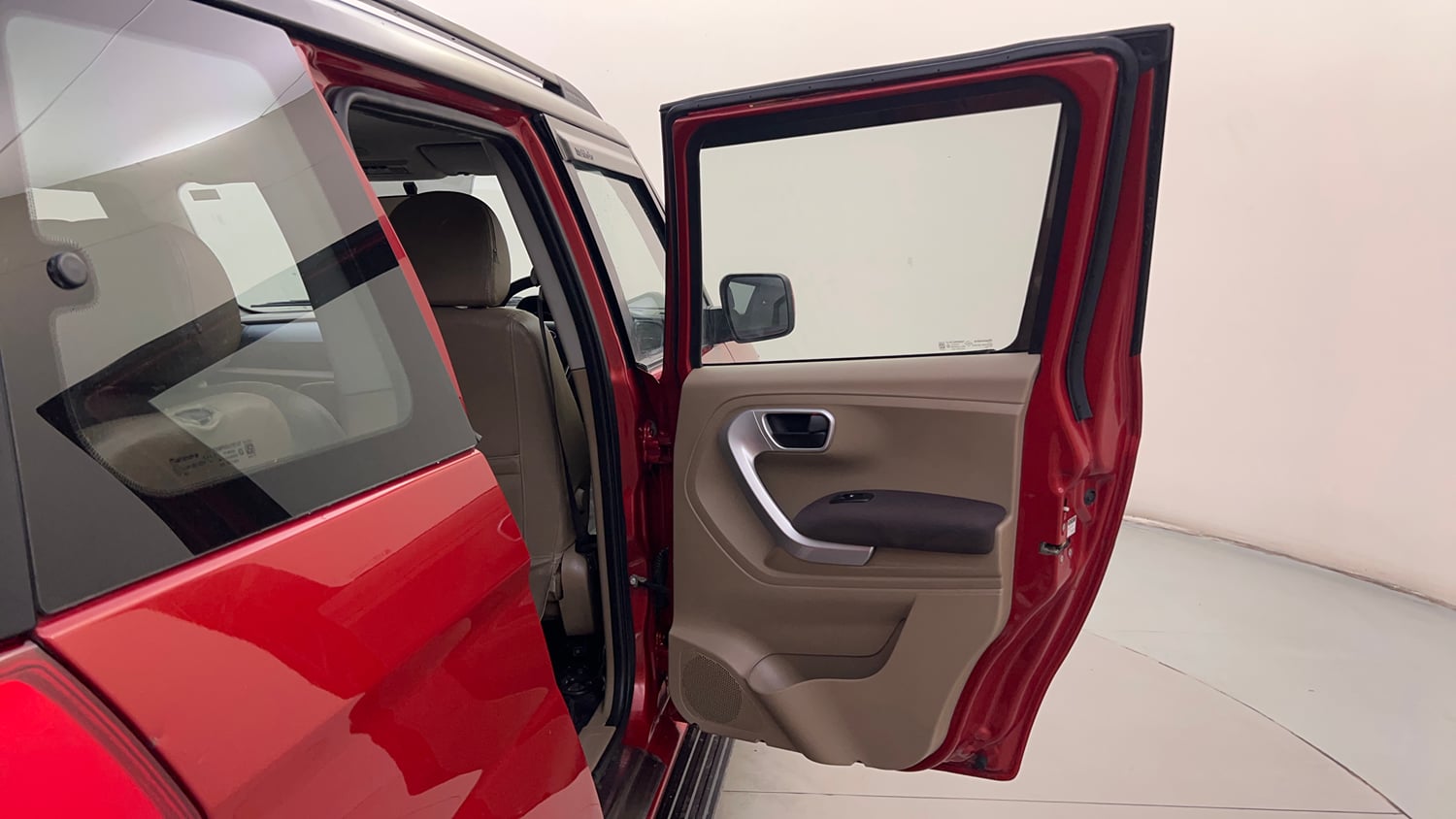 Used 2016 Mahindra TUV300 T8 Diesel Manual interior RIGHT REAR DOOR OPEN VIEW