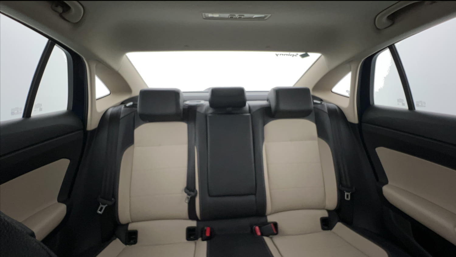 Used 2023 Volkswagen Virtus Topline 1.0 TSI MT Petrol Manual interior REAR SEAT CONDITION VIEW