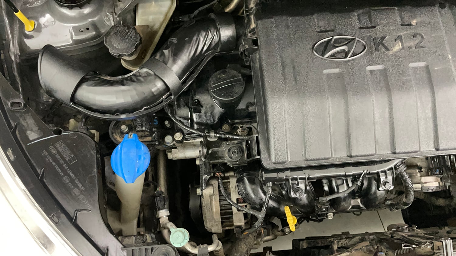 Used 2018 Hyundai Grand i10 Magna 1.2 Kappa VTVT Petrol Manual engine ENGINE RIGHT SIDE VIEW