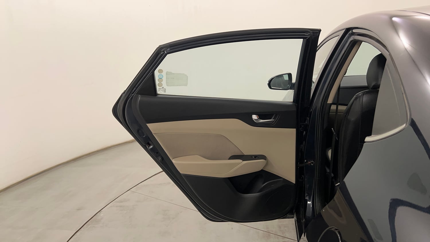 Used 2022 Hyundai Verna SX 1.5 VTVT IVT Petrol Automatic interior LEFT REAR DOOR OPEN VIEW