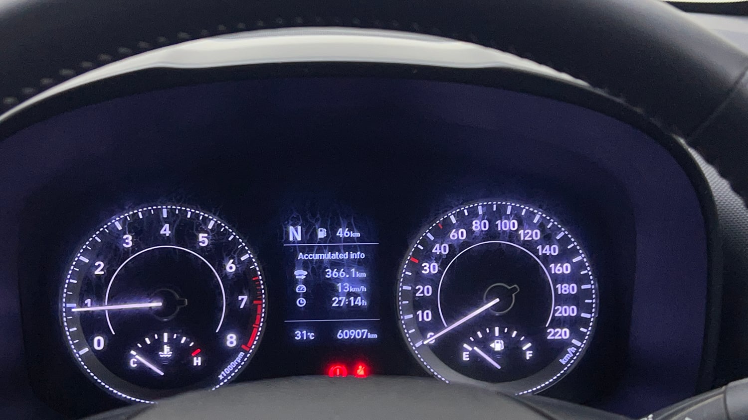 Used 2022 Hyundai Venue SX 1.0 Turbo iMT Petrol Manual interior CLUSTERMETER VIEW