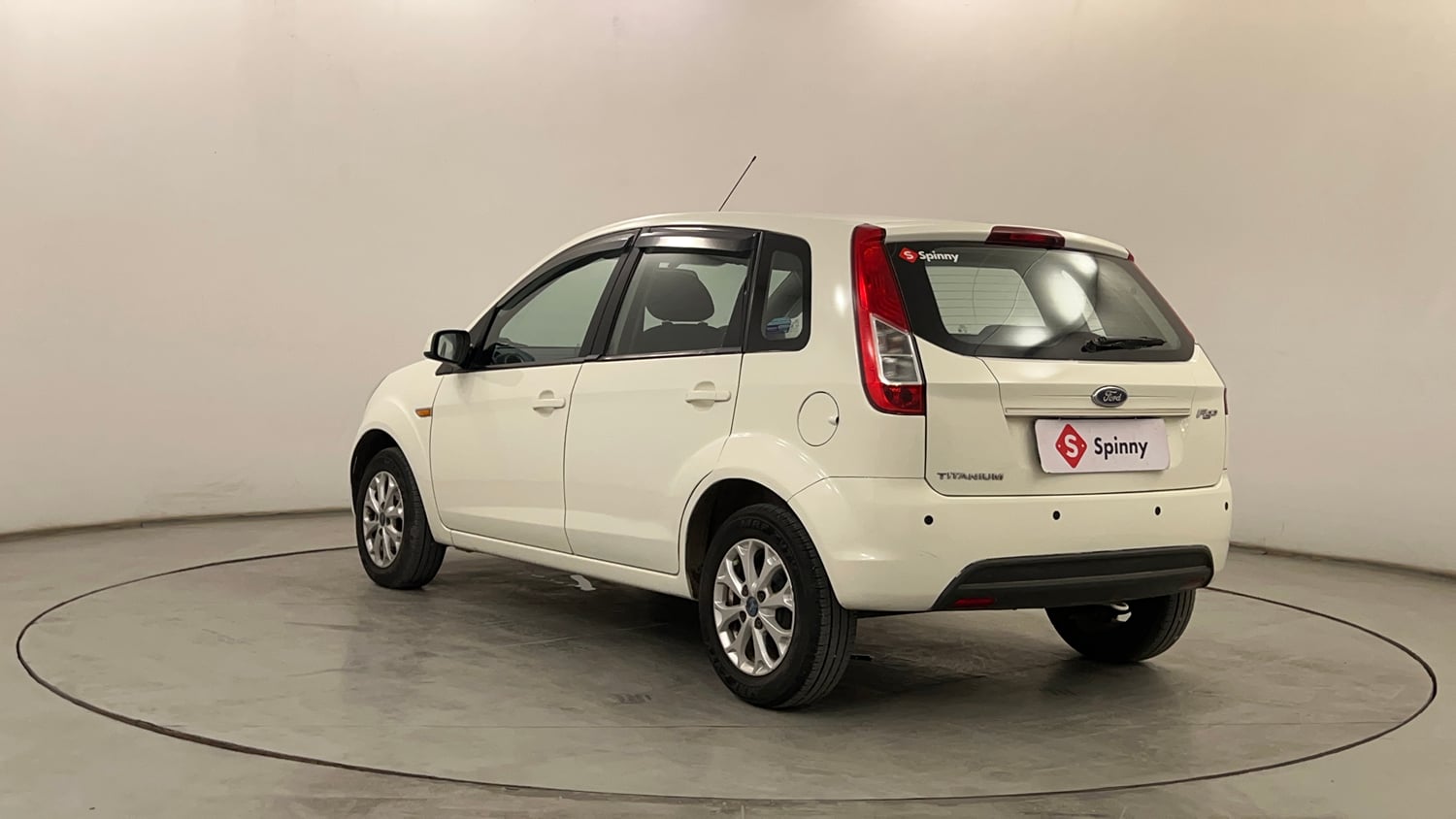 Used 2014 Ford Figo Duratec Petrol Titanium 1.2 Petrol Manual exterior LEFT REAR CORNER VIEW