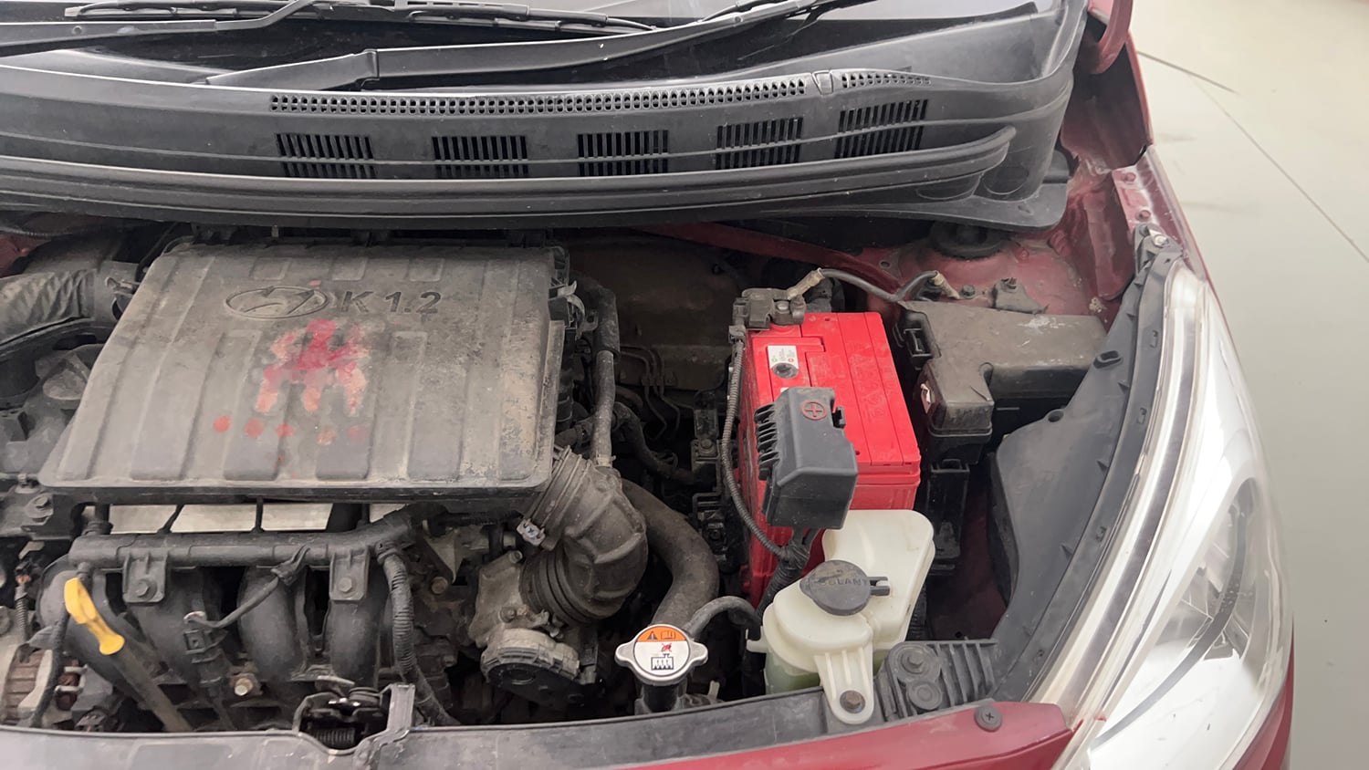 Used 2017 Hyundai Grand i10 Sportz 1.2 Kappa VTVT Petrol Manual engine ENGINE LEFT SIDE VIEW