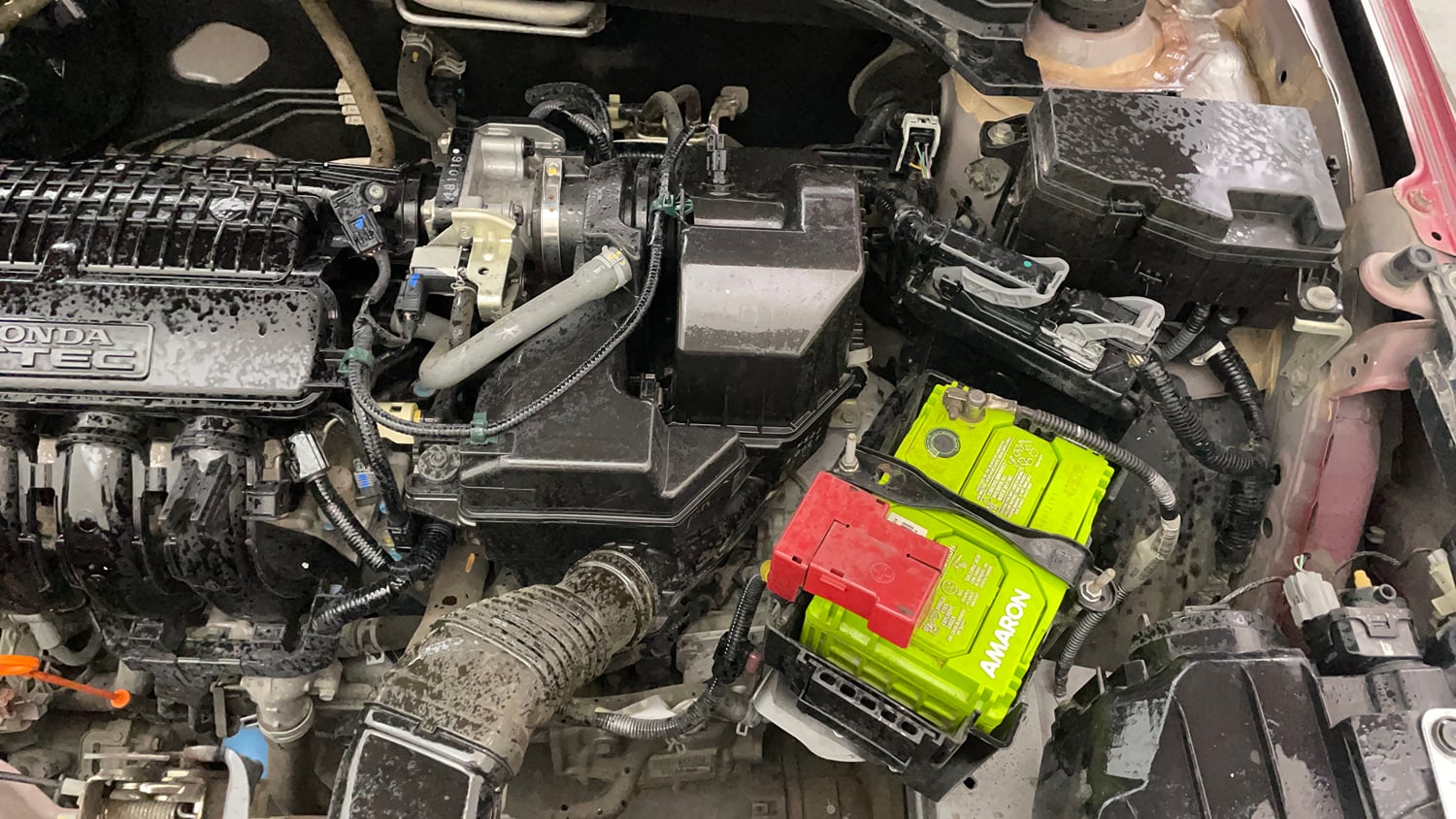 Used 2018 Honda Amaze 1.2 S CVT Petrol Petrol Automatic engine ENGINE LEFT SIDE VIEW