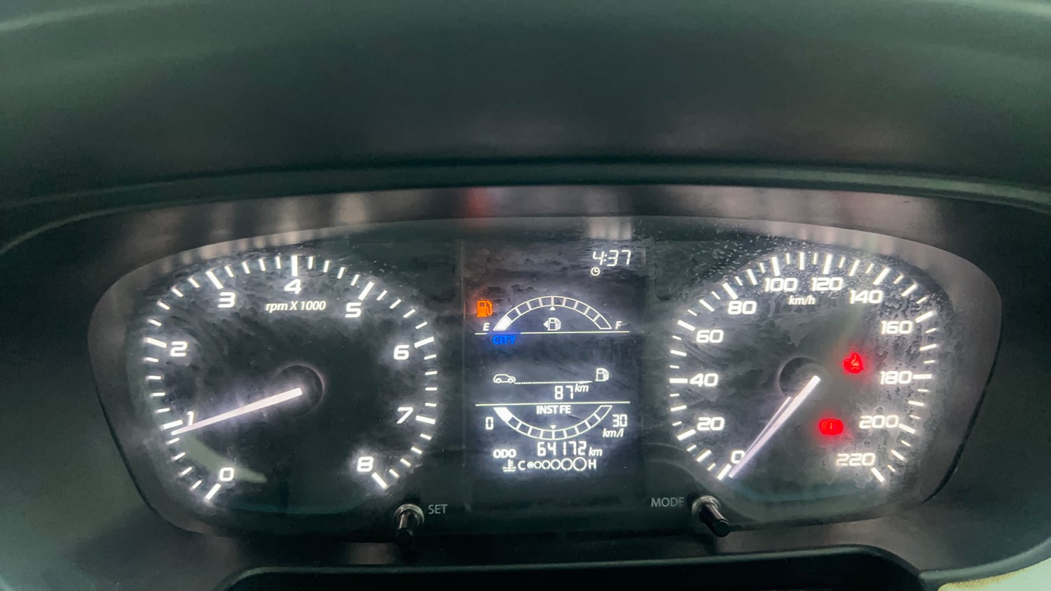 Used 2022 Tata Punch Pure MT Petrol + CNG(Outside Fitted) Cng Manual interior CLUSTERMETER VIEW