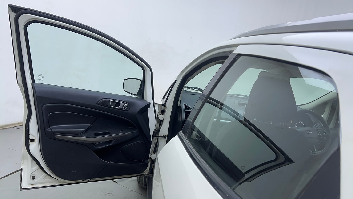 Used 2019 Ford EcoSport Titanium 1.5L TDCi Diesel Manual interior LEFT FRONT DOOR OPEN VIEW