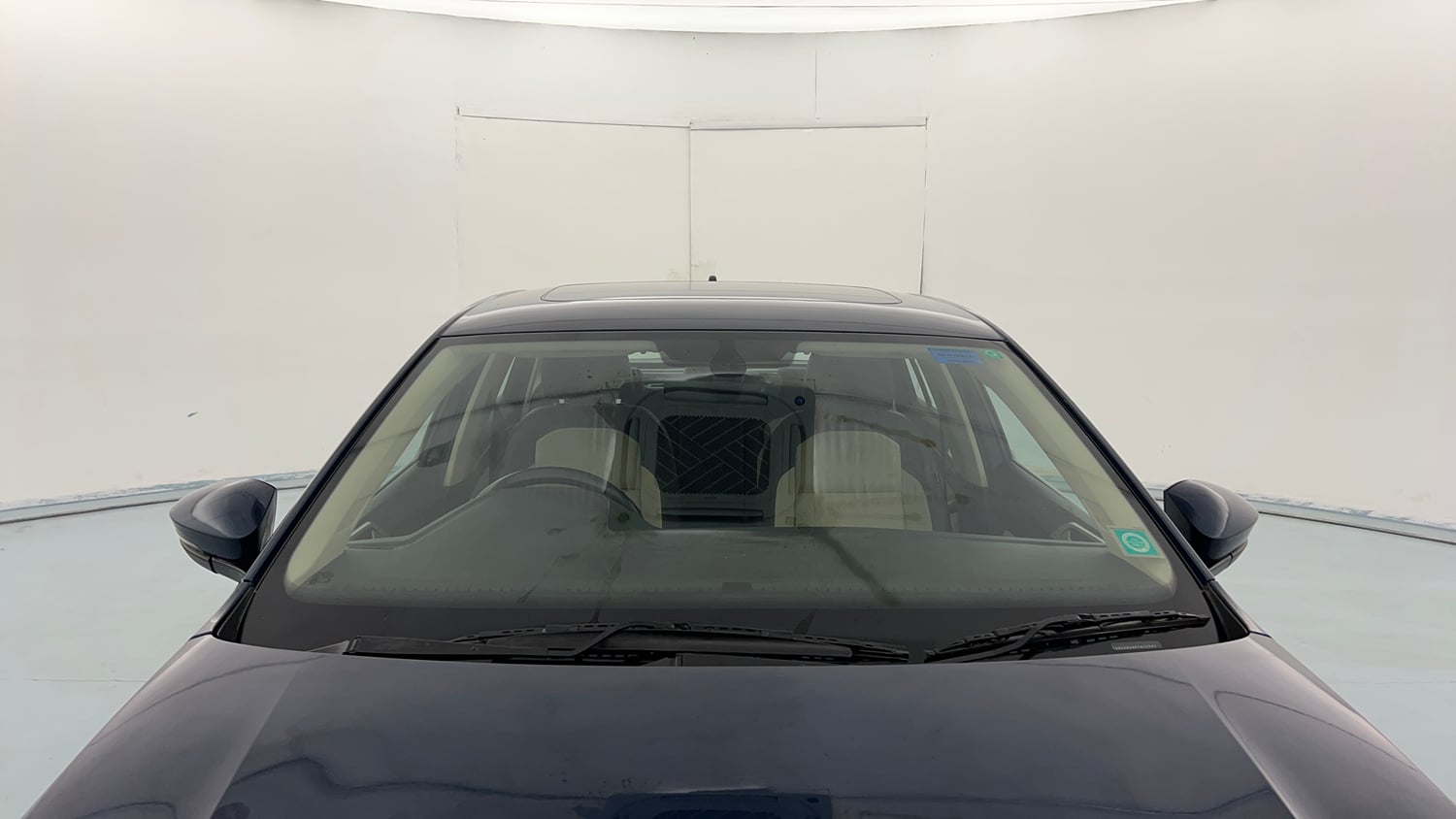 Used 2023 Volkswagen Virtus Topline 1.0 TSI MT Petrol Manual exterior FRONT WINDSHIELD VIEW