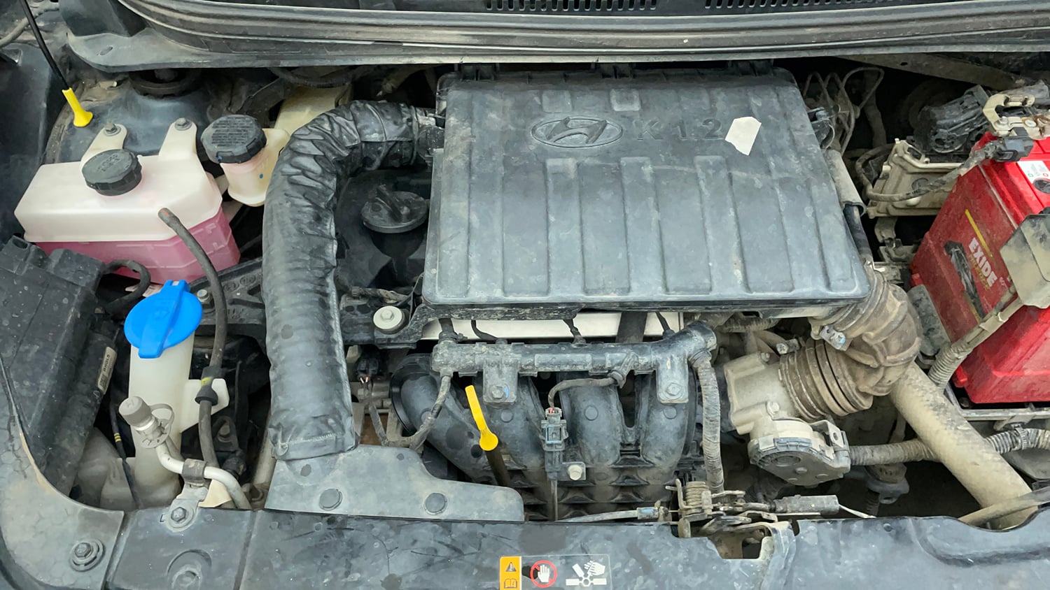 Used 2024 Hyundai Grand i10 Nios Corporate1.2 Kappa Petrol Manual engine ENGINE RIGHT SIDE VIEW