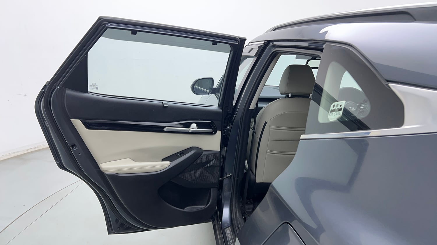 Used 2020 kia Seltos HTX IVT 1.5 Petrol Automatic interior LEFT REAR DOOR OPEN VIEW