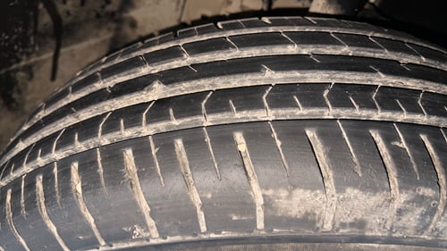 Used 2024 Tata Punch Pure MT Petrol Manual tyres RIGHT FRONT TYRE TREAD VIEW