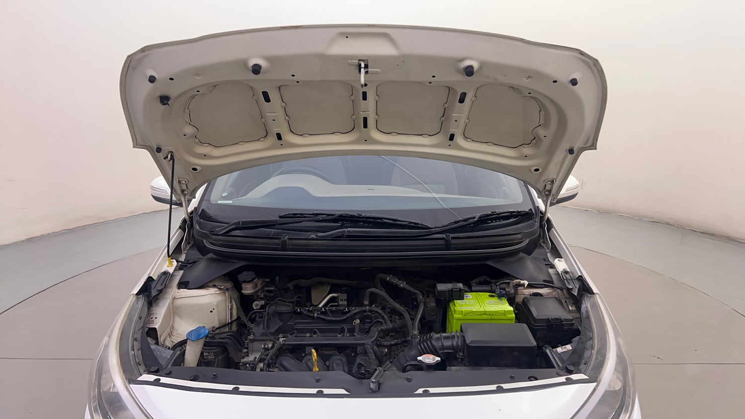 Used 2018 Hyundai Elite i20 Asta 1.2 AT Petrol Automatic engine ENGINE & BONNET OPEN FRONT VIEW