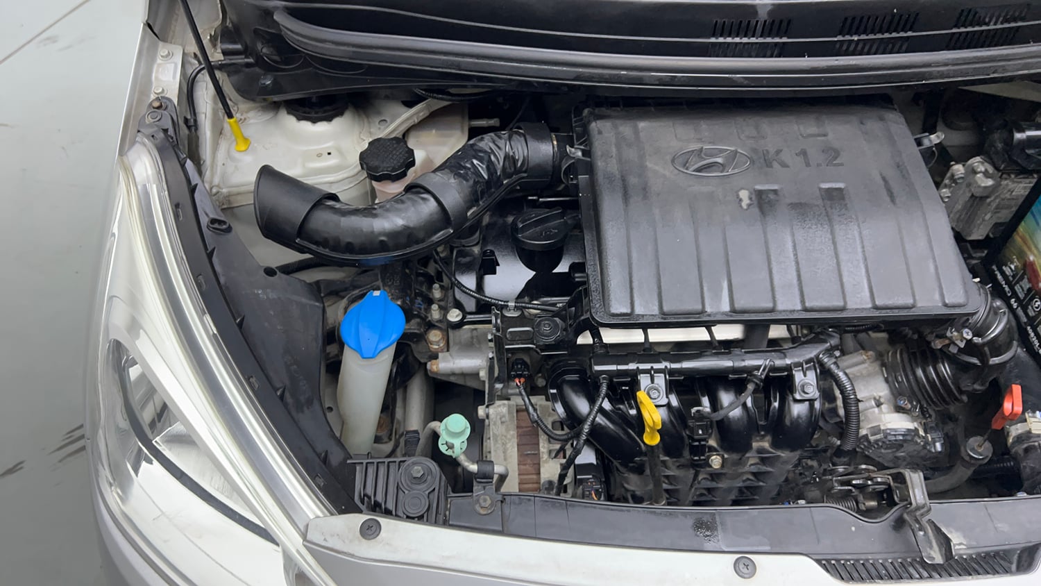 Used 2018 Hyundai Grand i10 Sportz (O) AT 1.2 Kappa VTVT Petrol Automatic engine ENGINE RIGHT SIDE VIEW
