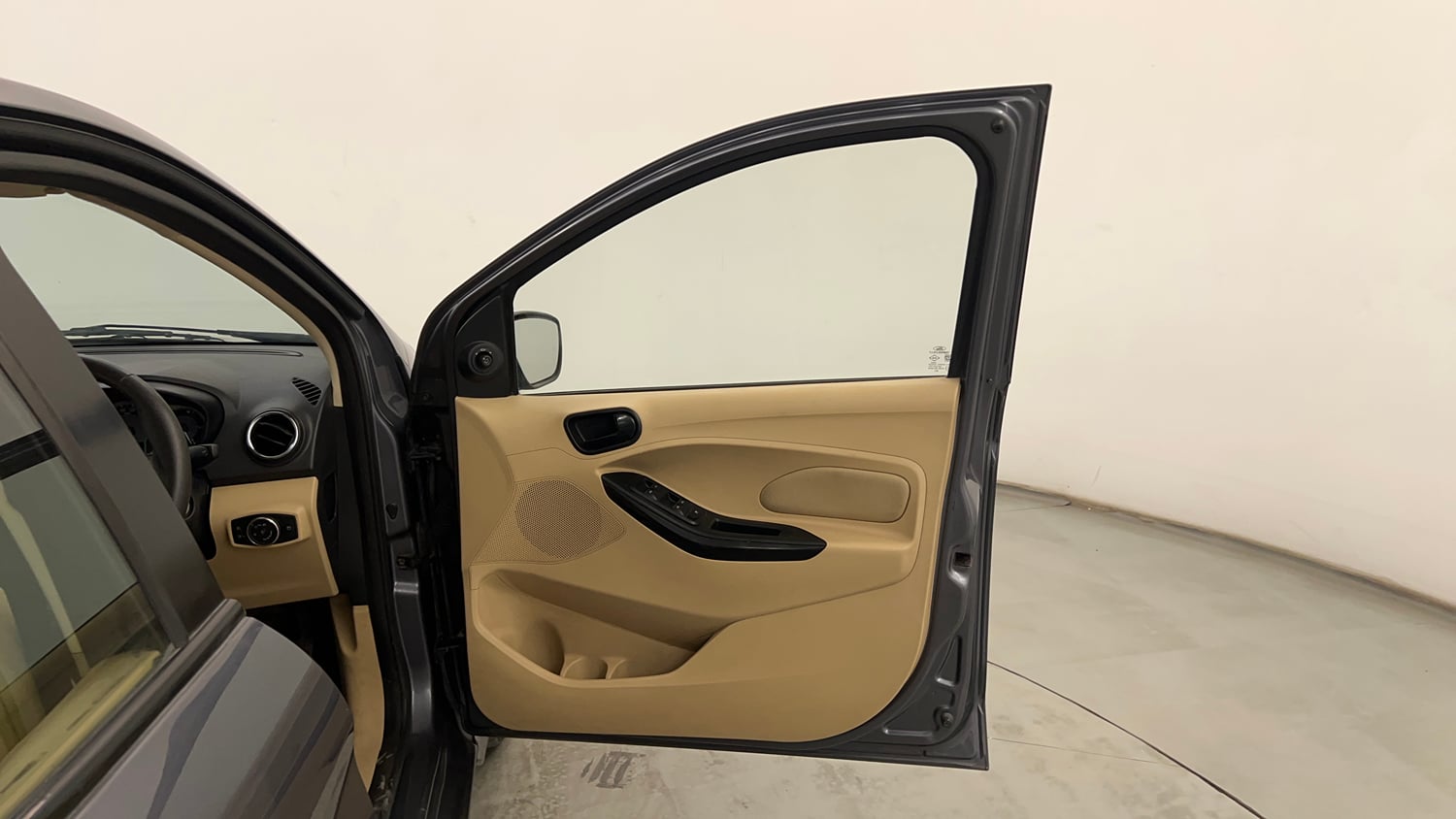 Used 2017 Ford Figo Aspire Titanium1.5 TDCi Diesel Manual interior RIGHT FRONT DOOR OPEN VIEW