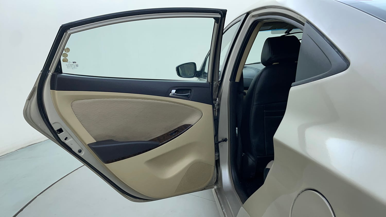 Used 2013 Hyundai Verna Fluidic 1.6 CRDi SX Diesel Manual interior LEFT REAR DOOR OPEN VIEW