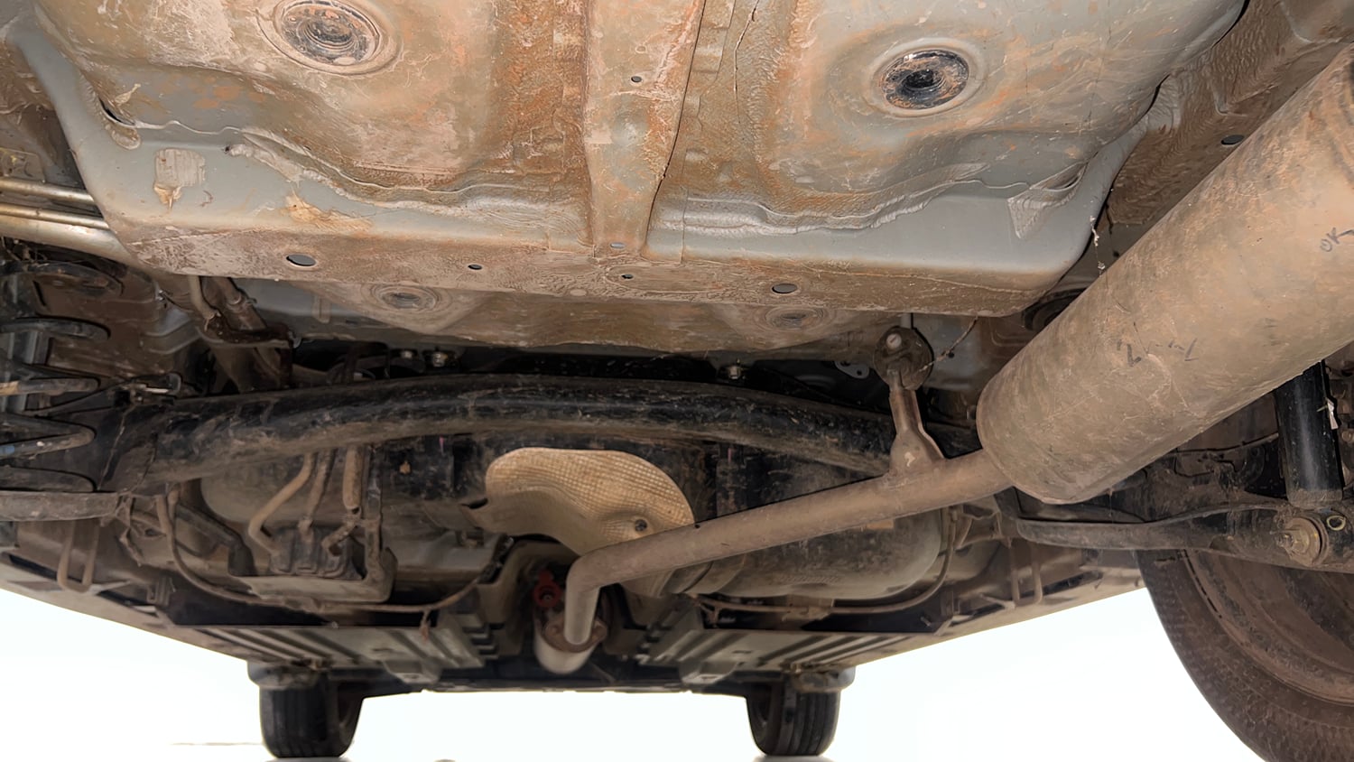 Used 2024 Maruti Suzuki Grand Vitara Delta Smart Hybrid Petrol Manual extra REAR UNDERBODY VIEW (TAKEN FROM REAR)