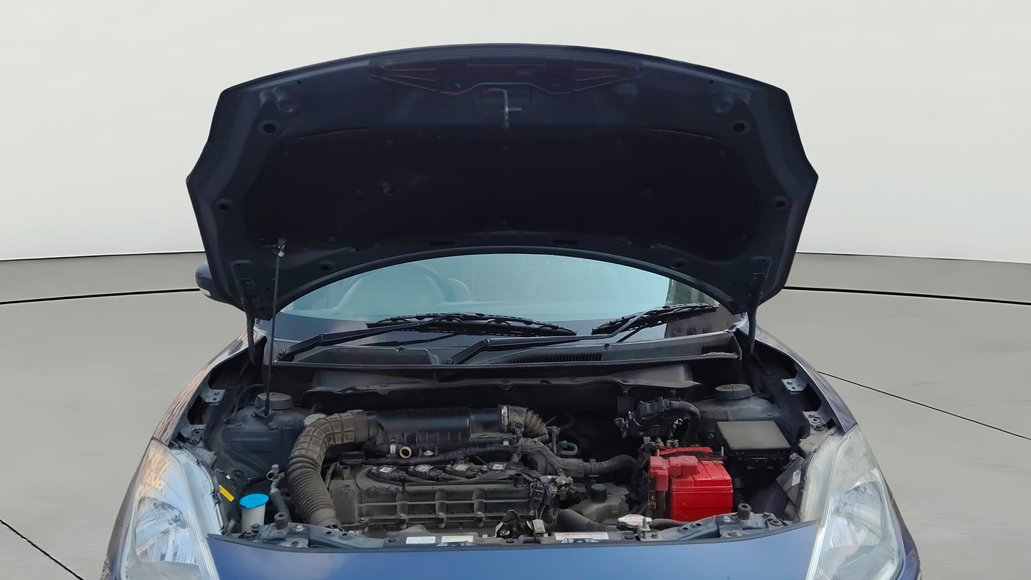 Used 2017 Maruti Suzuki Dzire VXi AMT Petrol Automatic engine ENGINE & BONNET OPEN FRONT VIEW