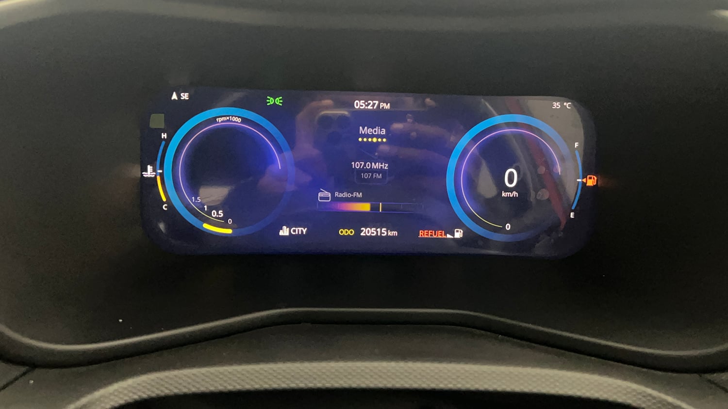 Used 2023 Tata Nexon Fearless 1.2 Revotron Petrol 6MT DT Petrol Manual interior CLUSTERMETER VIEW