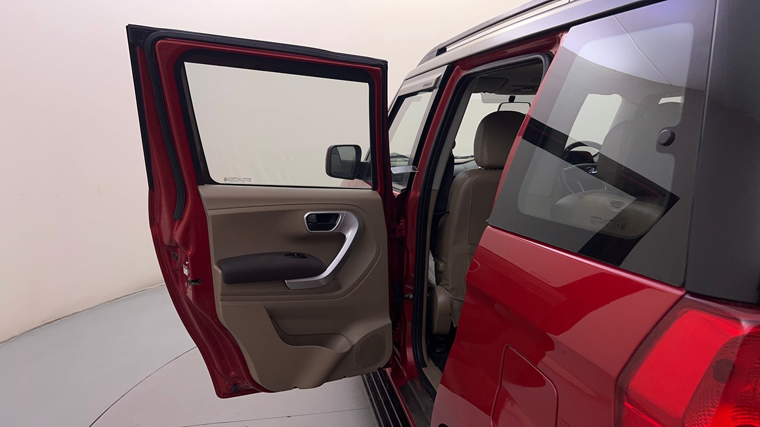 Used 2016 Mahindra TUV300 T8 Diesel Manual interior LEFT REAR DOOR OPEN VIEW