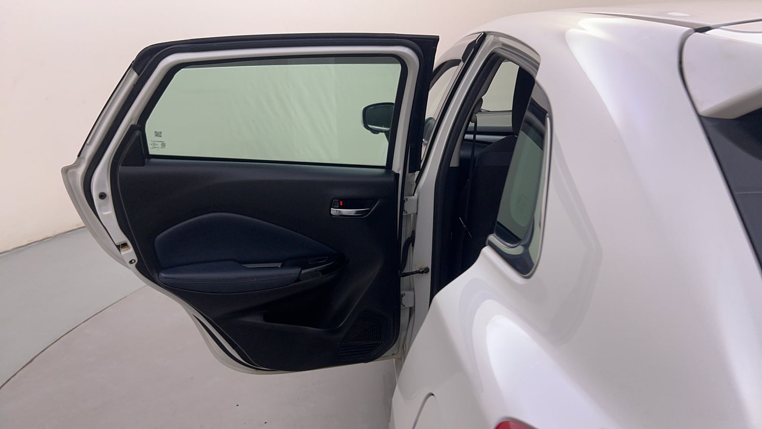 Used 2023 Maruti Suzuki Baleno Alpha AGS Petrol Automatic interior LEFT REAR DOOR OPEN VIEW
