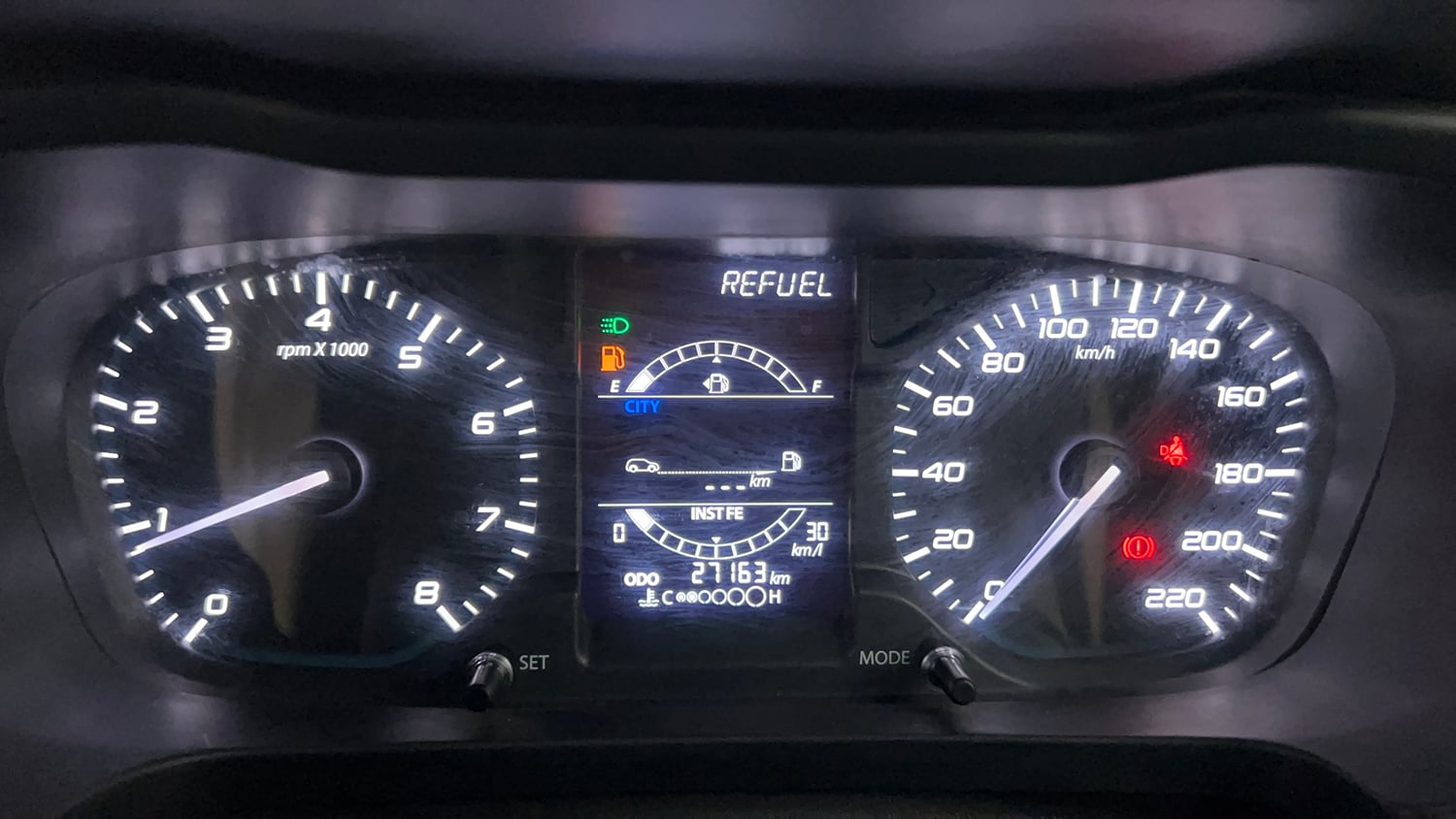 Used 2023 Tata Altroz XZ Petrol Petrol Manual interior CLUSTERMETER VIEW