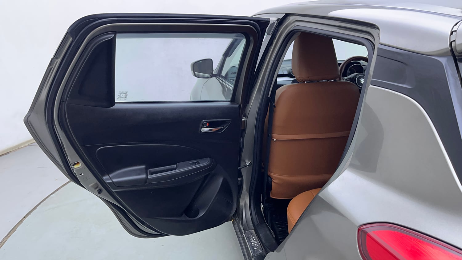 Used 2022 Maruti Suzuki Swift VXi Petrol Manual interior LEFT REAR DOOR OPEN VIEW