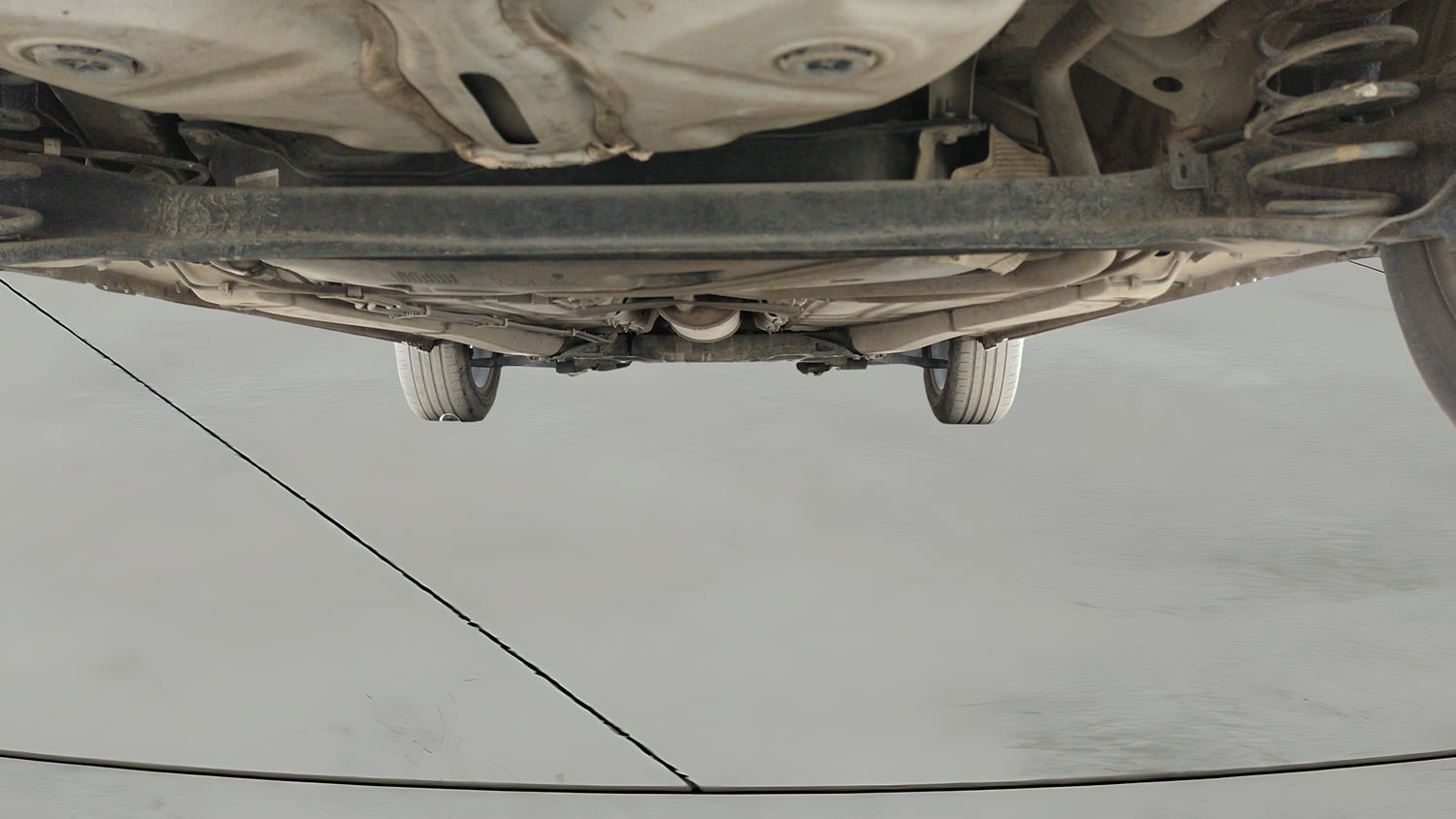 Used 2021 Maruti Suzuki Baleno Zeta Petrol Manual extra REAR UNDERBODY VIEW (TAKEN FROM REAR)