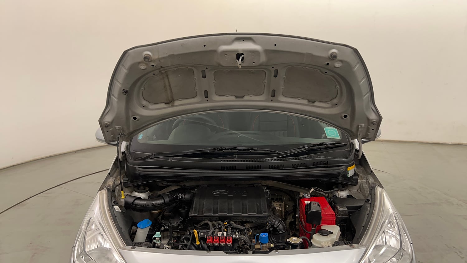 Used 2019 Hyundai Grand i10 Sportz 1.2 Kappa VTVT CNG (Outside Fitted) Cng Manual engine ENGINE & BONNET OPEN FRONT VIEW