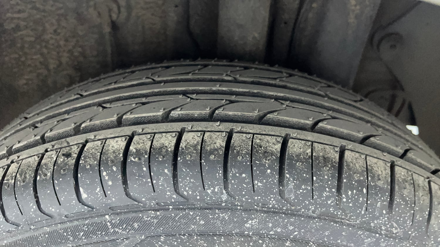 Used 2017 Hyundai Elite i20 Sportz 1.2 Petrol Manual tyres LEFT REAR TYRE TREAD VIEW