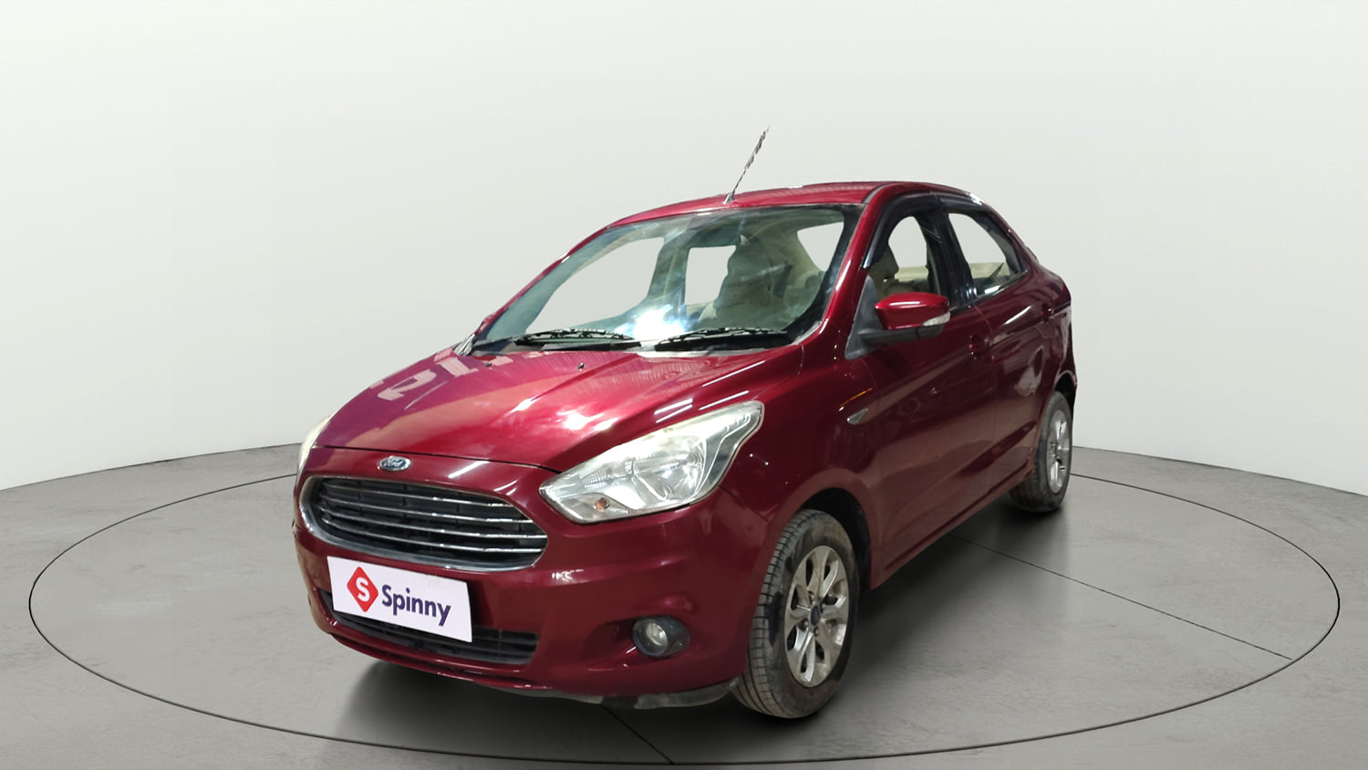 Used 2016 Ford Figo Aspire Titanium 1.2 Ti-VCT Petrol Manual exterior LEFT FRONT CORNER VIEW