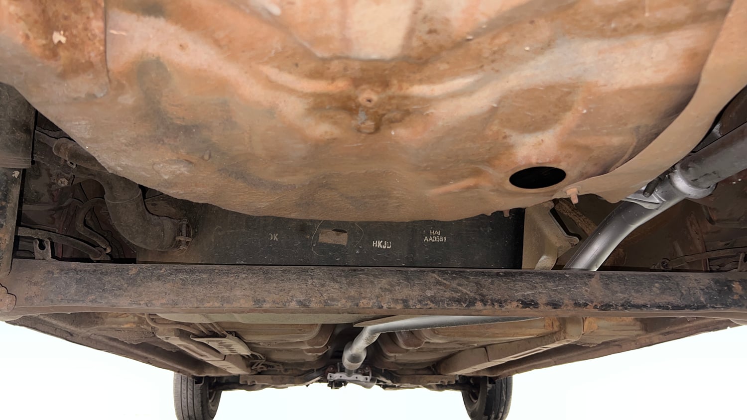 Used 2012 Hyundai i10 Magna 1.2 Kappa2 Petrol Manual extra REAR UNDERBODY VIEW (TAKEN FROM REAR)