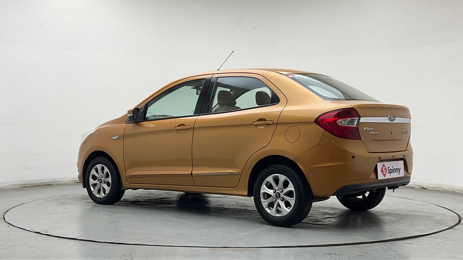Used 2015 Ford Figo Aspire Titanium 1.5 Ti-VCT AT Petrol Automatic exterior LEFT REAR CORNER VIEW