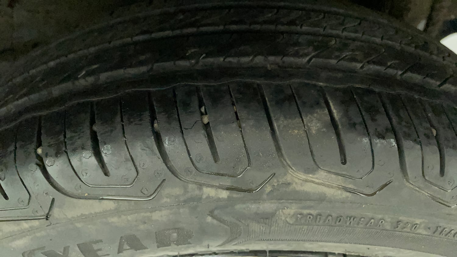 Used 2022 Tata Tiago XT (O) Petrol Manual tyres LEFT REAR TYRE TREAD VIEW