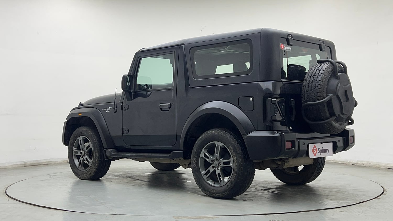Used 2022 mahindra Thar LX Hard Top Petrol AT 4WD Petrol Automatic exterior LEFT REAR CORNER VIEW