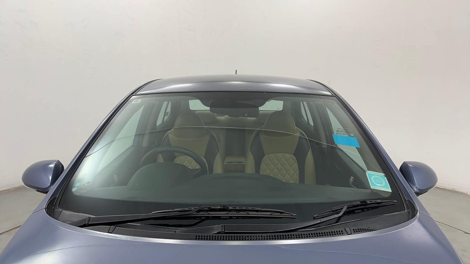 Used 2015 Hyundai Xcent SX 1.2 Petrol Manual exterior FRONT WINDSHIELD VIEW