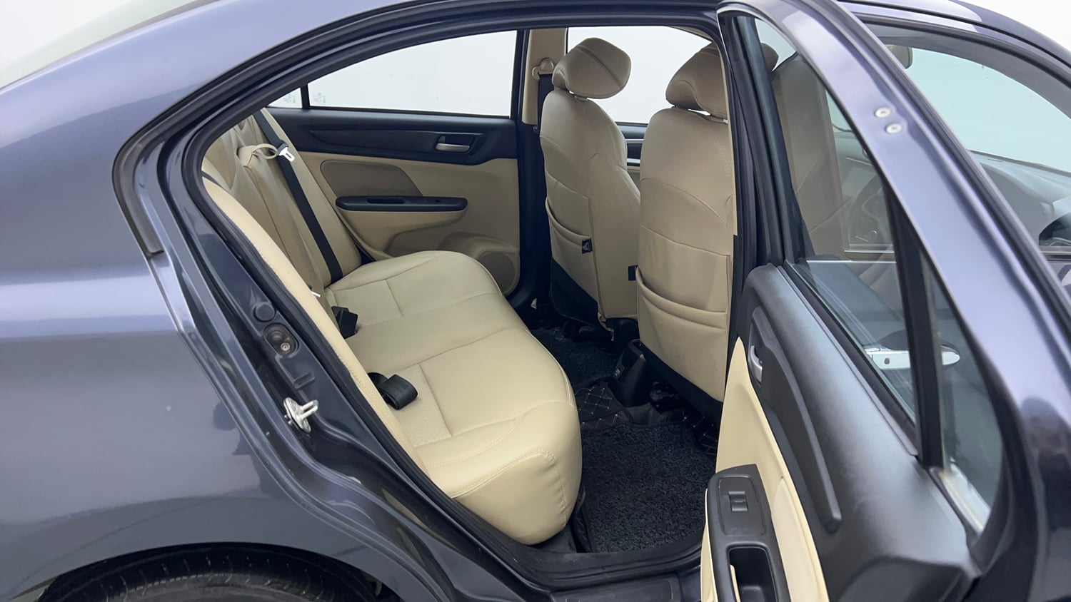 Used 2024 honda Amaze 2nd Generation VX 1.2 Petrol MT Petrol Manual interior RIGHT SIDE REAR DOOR CABIN VIEW