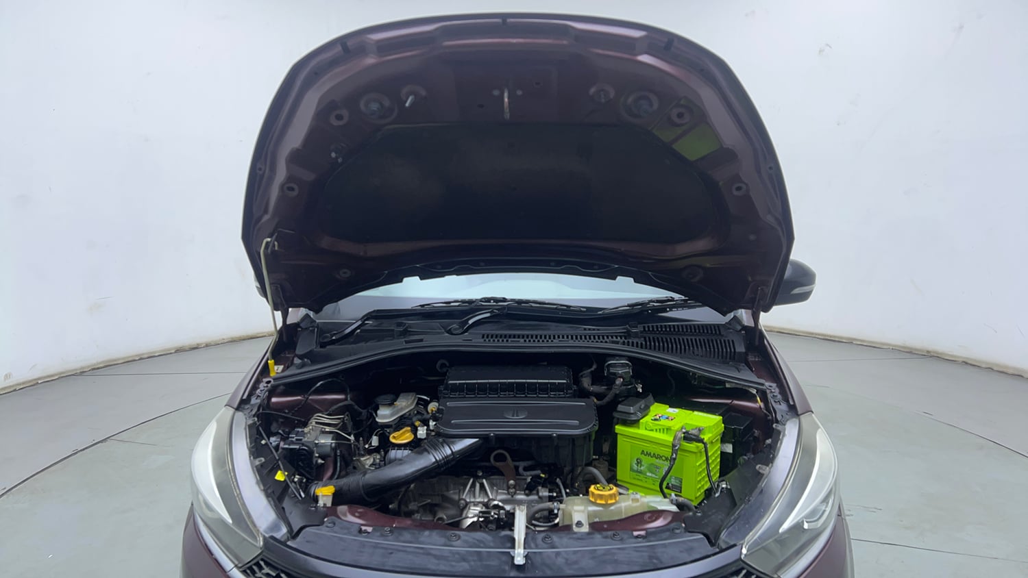 Used 2021 Tata Tigor XZ Plus Petrol Manual engine ENGINE & BONNET OPEN FRONT VIEW