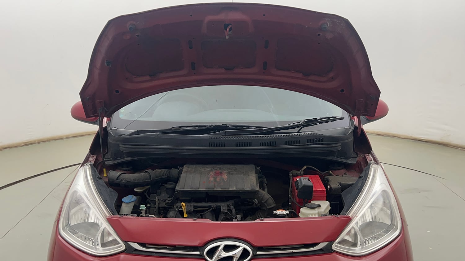 Used 2017 Hyundai Grand i10 Sportz 1.2 Kappa VTVT Petrol Manual engine ENGINE & BONNET OPEN FRONT VIEW