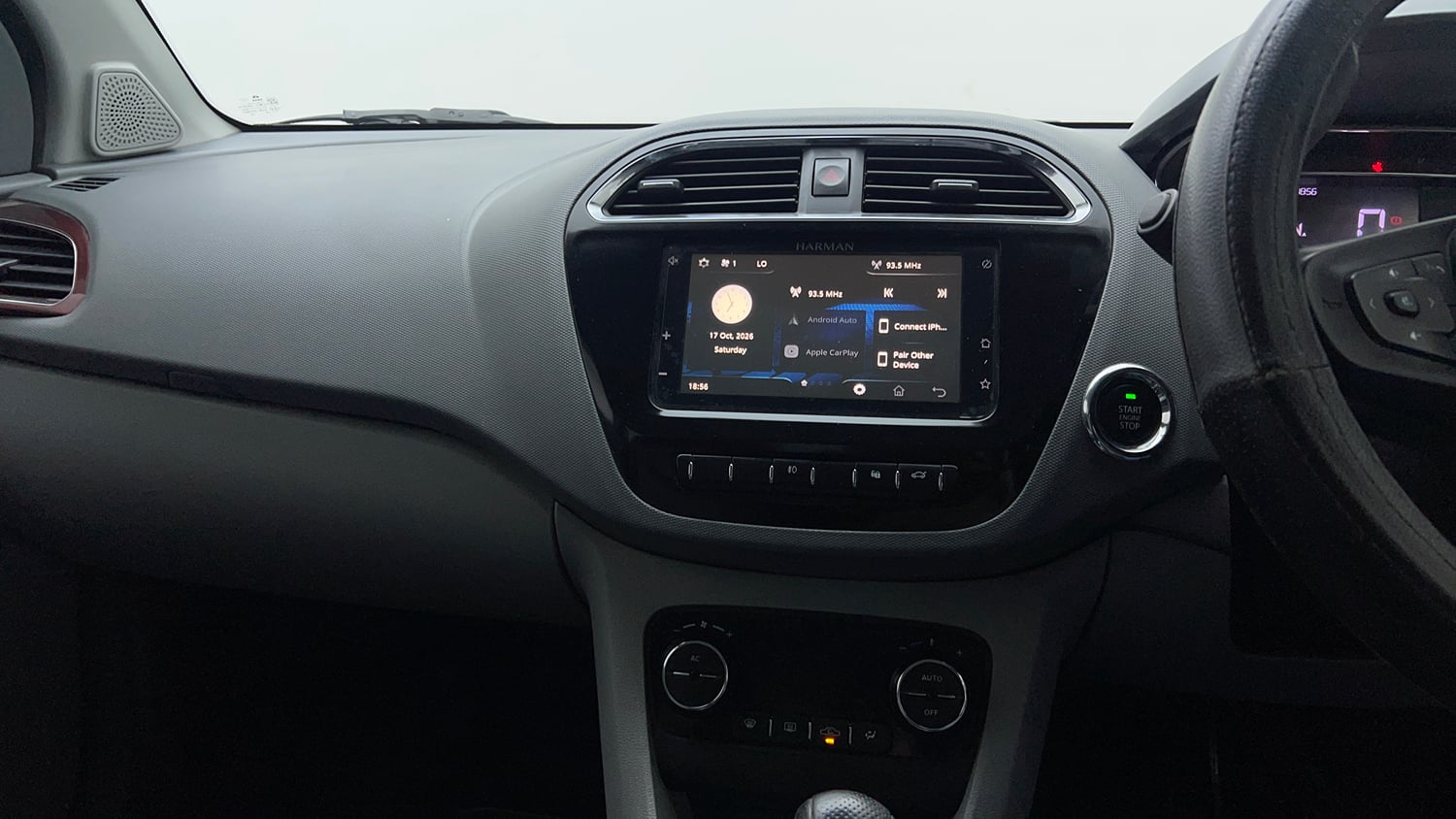 Used 2021 Tata Tigor XZA Plus Petrol Automatic interior MUSIC SYSTEM & AC CONTROL VIEW