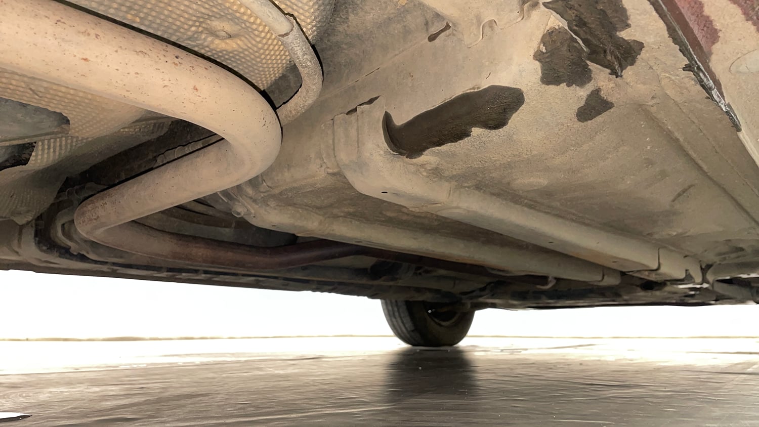 Used 2017 Hyundai Elite i20 Sportz 1.2 Petrol Manual extra REAR RIGHT UNDERBODY VIEW