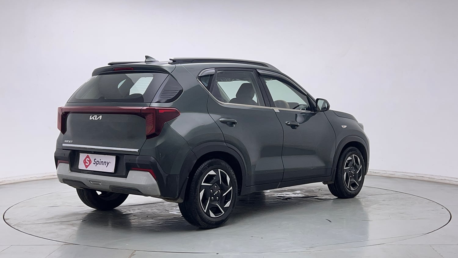 Used 2024 Kia Sonet HTK (O) 1.2 Petrol MT Petrol Manual exterior RIGHT REAR CORNER VIEW