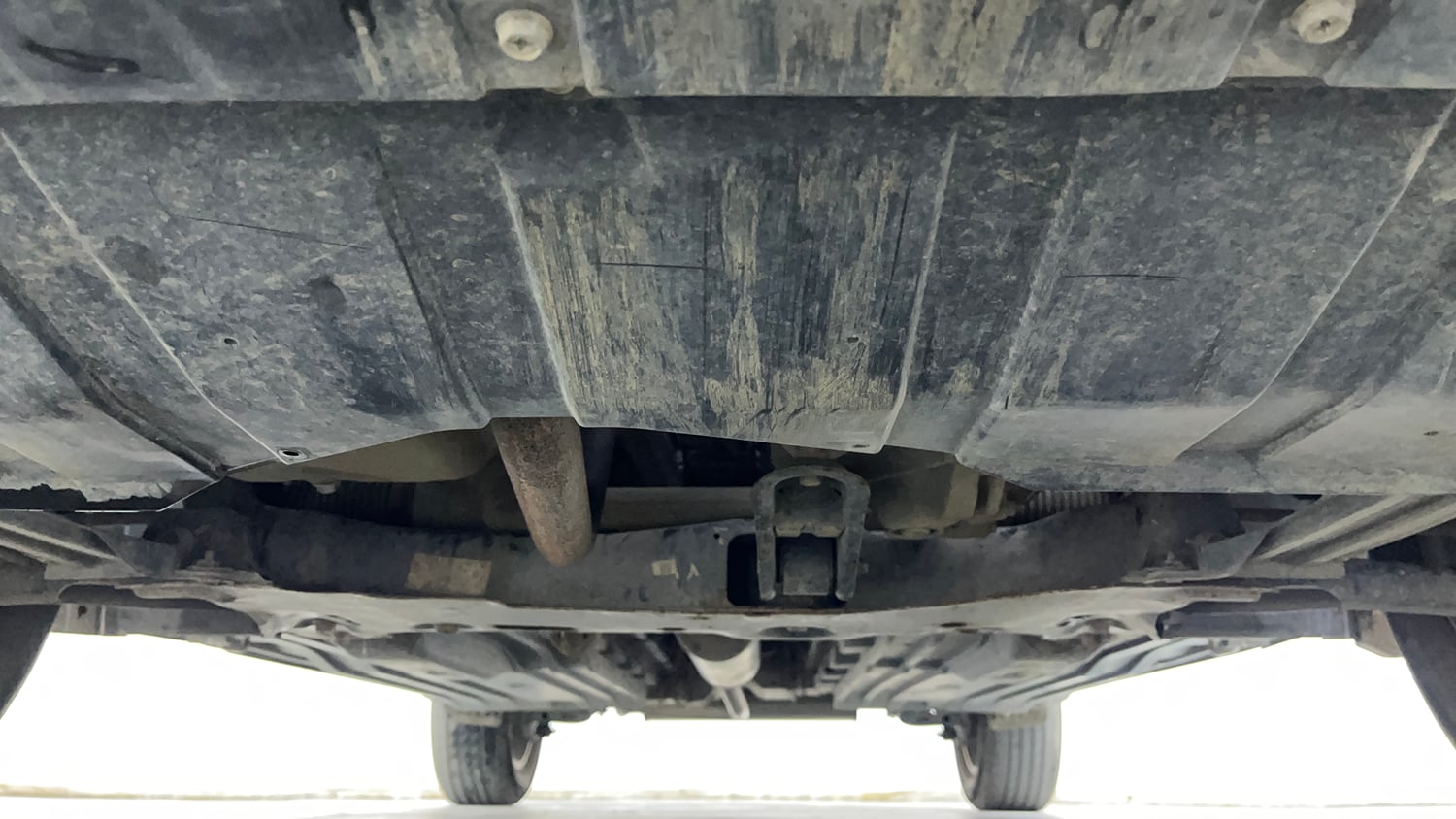 Used 2023 Maruti Suzuki Brezza ZXi Plus Petrol Manual extra FRONT LEFT UNDERBODY VIEW
