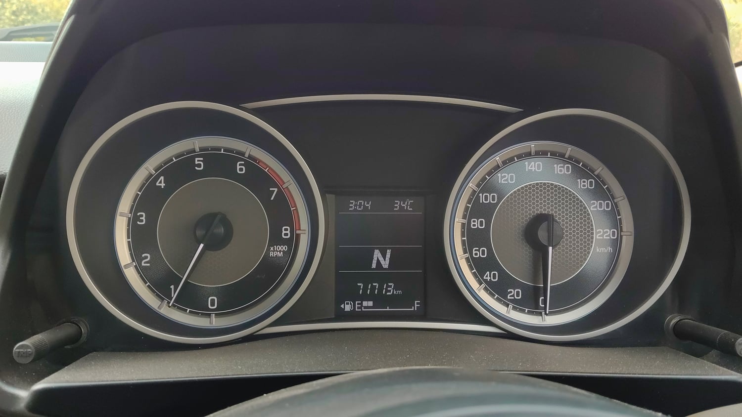Used 2017 Maruti Suzuki Dzire VXi AMT Petrol Automatic interior CLUSTERMETER VIEW