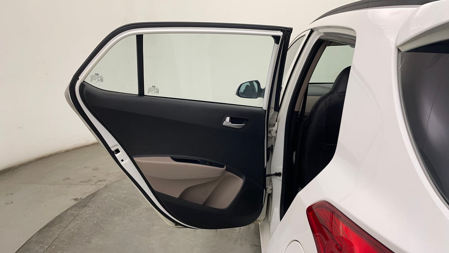 Used 2019 Hyundai Grand i10 Sportz 1.2 Kappa VTVT Petrol Manual interior LEFT REAR DOOR OPEN VIEW
