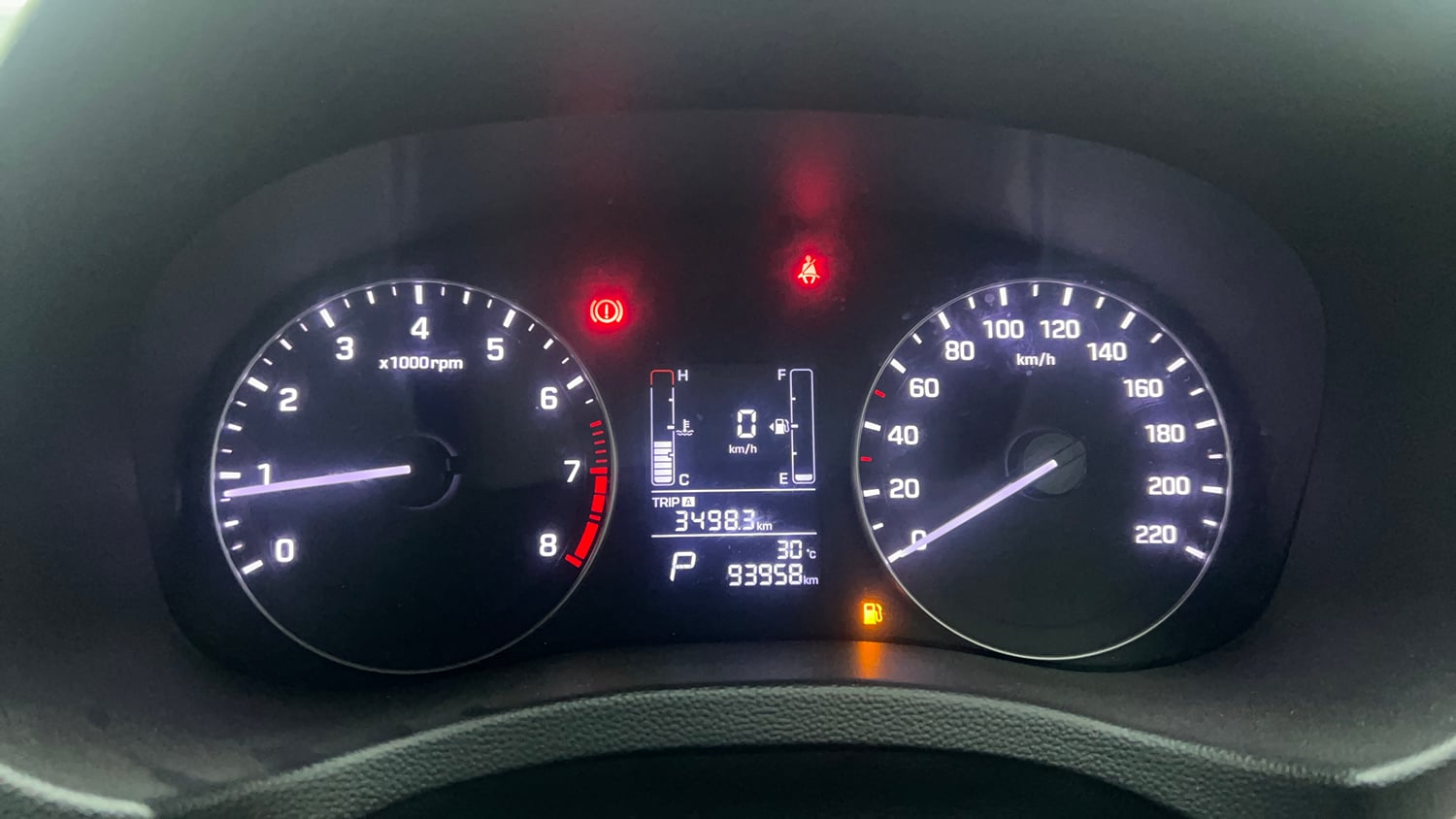Used 2018 Hyundai Creta SX 1.6 AT Petrol Petrol Automatic interior CLUSTERMETER VIEW