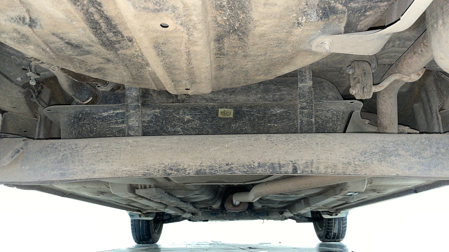 Used 2018 Hyundai Grand i10 Magna 1.2 Kappa VTVT Petrol Manual extra REAR UNDERBODY VIEW (TAKEN FROM REAR)