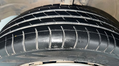Used 2016 Maruti Suzuki Wagon R VXI Petrol Manual tyres LEFT FRONT TYRE TREAD VIEW