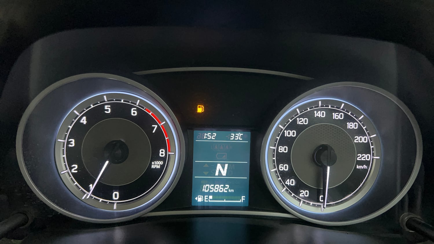 Used 2019 Maruti Suzuki Dzire VXi AMT Petrol Automatic interior CLUSTERMETER VIEW