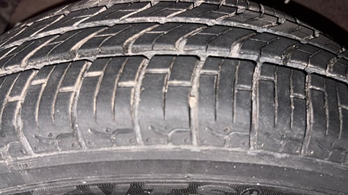 Used 2021 Hyundai Santro Sportz Petrol Manual tyres LEFT FRONT TYRE TREAD VIEW