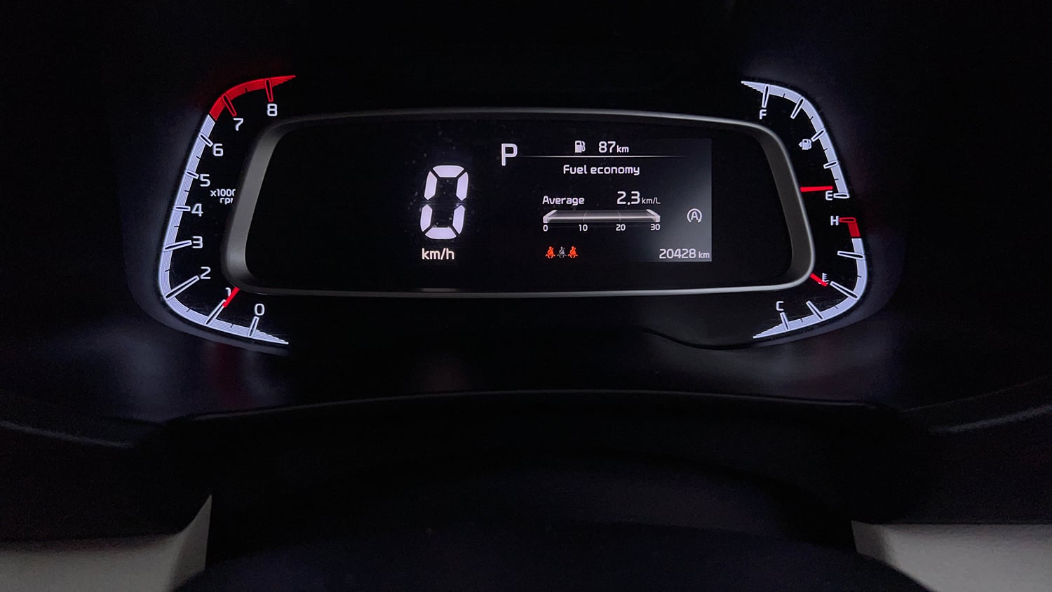 Used 2023 Kia Sonet HTX 1.0 Turbo Petrol DCT Petrol Automatic interior CLUSTERMETER VIEW