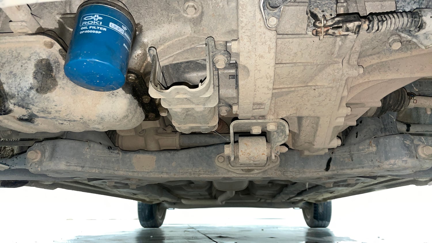 Used 2019 Hyundai Xcent SX Petrol Manual extra FRONT LEFT UNDERBODY VIEW